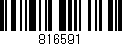 Código de barras (EAN, GTIN, SKU, ISBN): '816591'