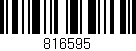 Código de barras (EAN, GTIN, SKU, ISBN): '816595'