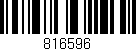 Código de barras (EAN, GTIN, SKU, ISBN): '816596'