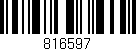 Código de barras (EAN, GTIN, SKU, ISBN): '816597'