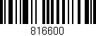 Código de barras (EAN, GTIN, SKU, ISBN): '816600'