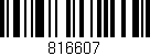 Código de barras (EAN, GTIN, SKU, ISBN): '816607'