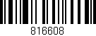 Código de barras (EAN, GTIN, SKU, ISBN): '816608'