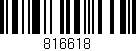 Código de barras (EAN, GTIN, SKU, ISBN): '816618'