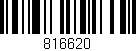 Código de barras (EAN, GTIN, SKU, ISBN): '816620'