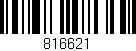 Código de barras (EAN, GTIN, SKU, ISBN): '816621'