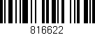 Código de barras (EAN, GTIN, SKU, ISBN): '816622'