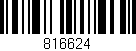 Código de barras (EAN, GTIN, SKU, ISBN): '816624'