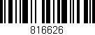 Código de barras (EAN, GTIN, SKU, ISBN): '816626'