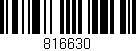 Código de barras (EAN, GTIN, SKU, ISBN): '816630'