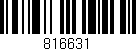 Código de barras (EAN, GTIN, SKU, ISBN): '816631'