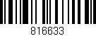 Código de barras (EAN, GTIN, SKU, ISBN): '816633'