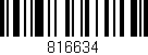 Código de barras (EAN, GTIN, SKU, ISBN): '816634'