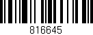 Código de barras (EAN, GTIN, SKU, ISBN): '816645'