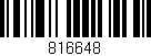 Código de barras (EAN, GTIN, SKU, ISBN): '816648'
