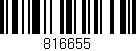 Código de barras (EAN, GTIN, SKU, ISBN): '816655'