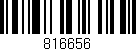 Código de barras (EAN, GTIN, SKU, ISBN): '816656'