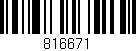 Código de barras (EAN, GTIN, SKU, ISBN): '816671'