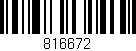 Código de barras (EAN, GTIN, SKU, ISBN): '816672'