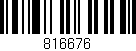 Código de barras (EAN, GTIN, SKU, ISBN): '816676'