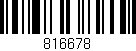 Código de barras (EAN, GTIN, SKU, ISBN): '816678'