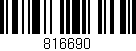 Código de barras (EAN, GTIN, SKU, ISBN): '816690'