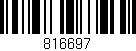 Código de barras (EAN, GTIN, SKU, ISBN): '816697'