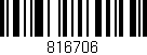 Código de barras (EAN, GTIN, SKU, ISBN): '816706'