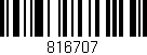 Código de barras (EAN, GTIN, SKU, ISBN): '816707'