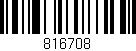 Código de barras (EAN, GTIN, SKU, ISBN): '816708'