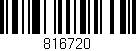 Código de barras (EAN, GTIN, SKU, ISBN): '816720'