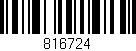 Código de barras (EAN, GTIN, SKU, ISBN): '816724'