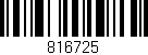 Código de barras (EAN, GTIN, SKU, ISBN): '816725'