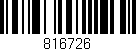 Código de barras (EAN, GTIN, SKU, ISBN): '816726'
