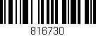 Código de barras (EAN, GTIN, SKU, ISBN): '816730'