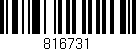 Código de barras (EAN, GTIN, SKU, ISBN): '816731'