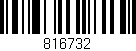 Código de barras (EAN, GTIN, SKU, ISBN): '816732'