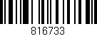 Código de barras (EAN, GTIN, SKU, ISBN): '816733'