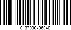 Código de barras (EAN, GTIN, SKU, ISBN): '8167338406040'