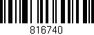 Código de barras (EAN, GTIN, SKU, ISBN): '816740'