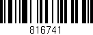 Código de barras (EAN, GTIN, SKU, ISBN): '816741'