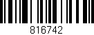 Código de barras (EAN, GTIN, SKU, ISBN): '816742'
