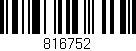 Código de barras (EAN, GTIN, SKU, ISBN): '816752'