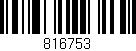 Código de barras (EAN, GTIN, SKU, ISBN): '816753'