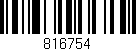Código de barras (EAN, GTIN, SKU, ISBN): '816754'