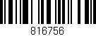 Código de barras (EAN, GTIN, SKU, ISBN): '816756'