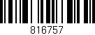 Código de barras (EAN, GTIN, SKU, ISBN): '816757'