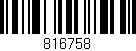 Código de barras (EAN, GTIN, SKU, ISBN): '816758'