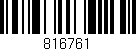 Código de barras (EAN, GTIN, SKU, ISBN): '816761'
