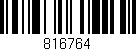 Código de barras (EAN, GTIN, SKU, ISBN): '816764'